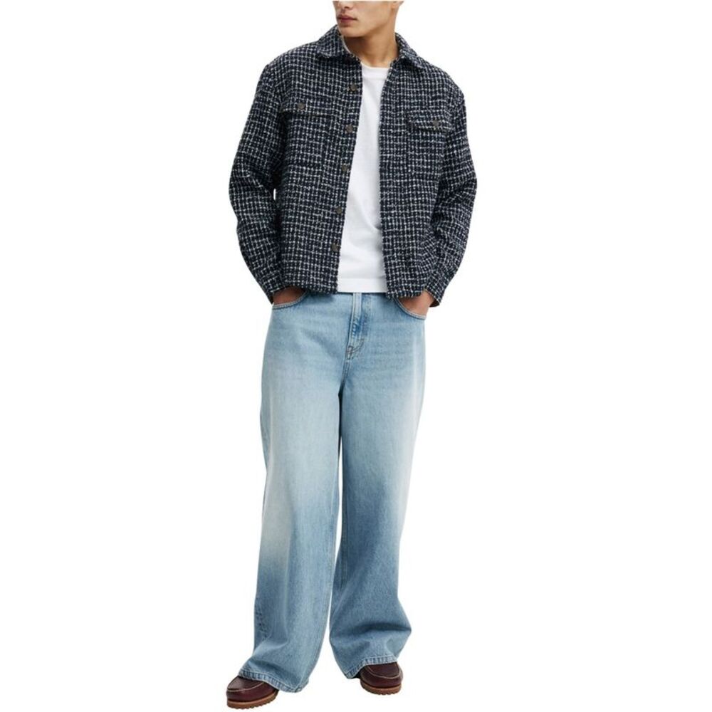 Cotton On Mens Beckley Relaxed Shirt Jacket, NWT